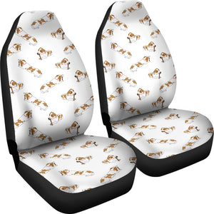 Jack Russel Pattern Print Design 04 Universal Fit Car Seat Covers