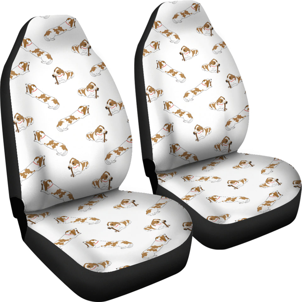 Jack Russel Pattern Print Design 04 Universal Fit Car Seat Covers