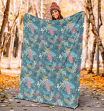 Squirrel Pattern Print Design 01 Premium Blanket