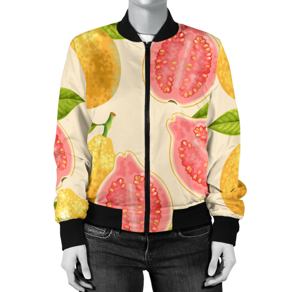 Beautiful Guava Pattern Women'S Bomber Jacket
