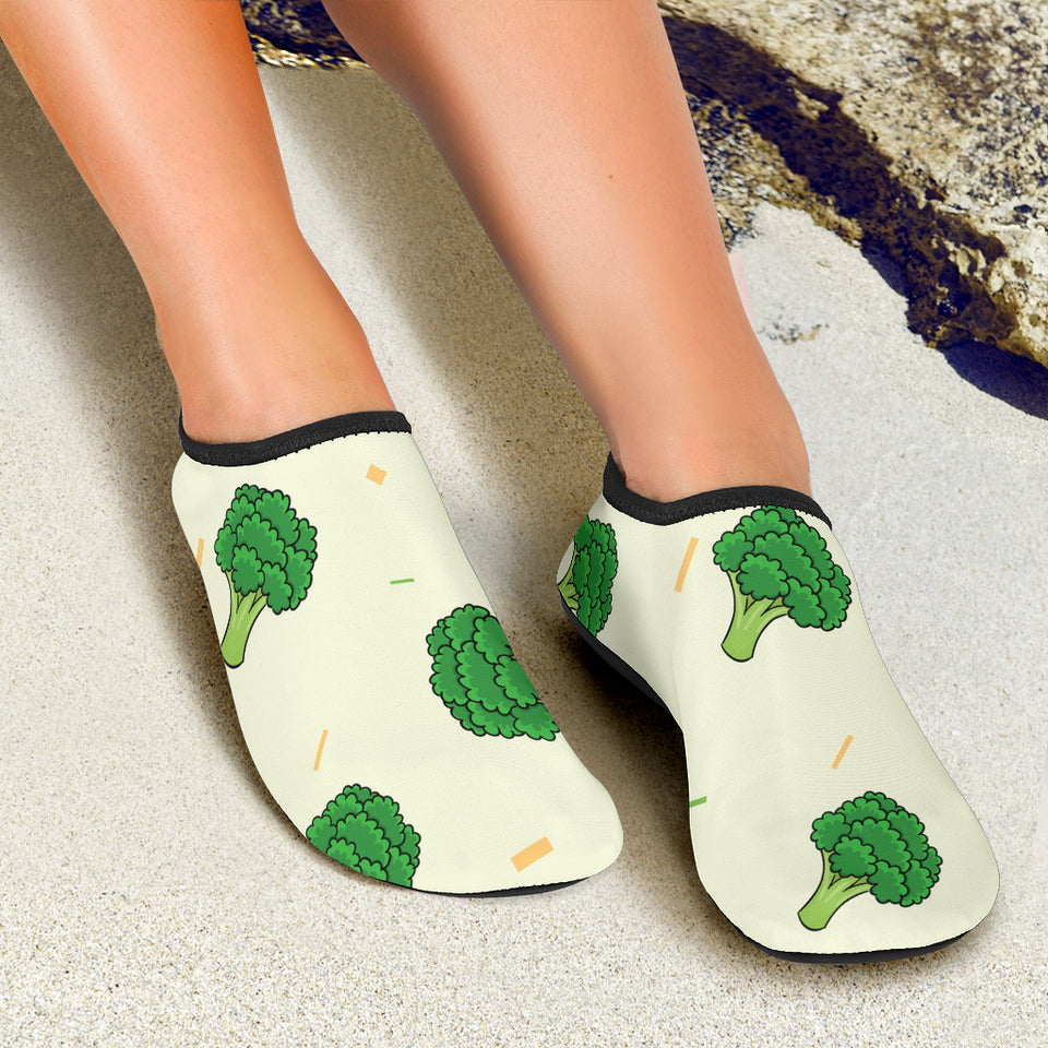 Broccoli Pattern Aqua Shoes