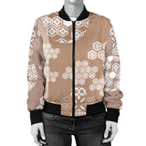 Beautiful Hexagon Japanese  Pattern Women'S Bomber Jacket