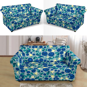 Blueberry Design Pattern Loveseat Couch Slipcover