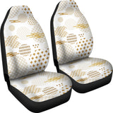 Beautiful Gold Japanese Pattern Universal Fit Car Seat Covers
