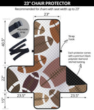 American football ball pattern Chair Cover Protector
