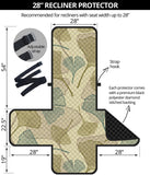 Ginkgo leaves design pattern Recliner Cover Protector