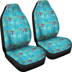 Math Pattern Print Design 02 Universal Fit Car Seat Covers