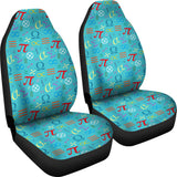 Math Pattern Print Design 02 Universal Fit Car Seat Covers