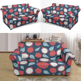 Dragon Fruits Dark Blue Background Loveseat Couch Slipcover