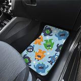 Alien Pattern Print Design 04 Front and Back Car Mats