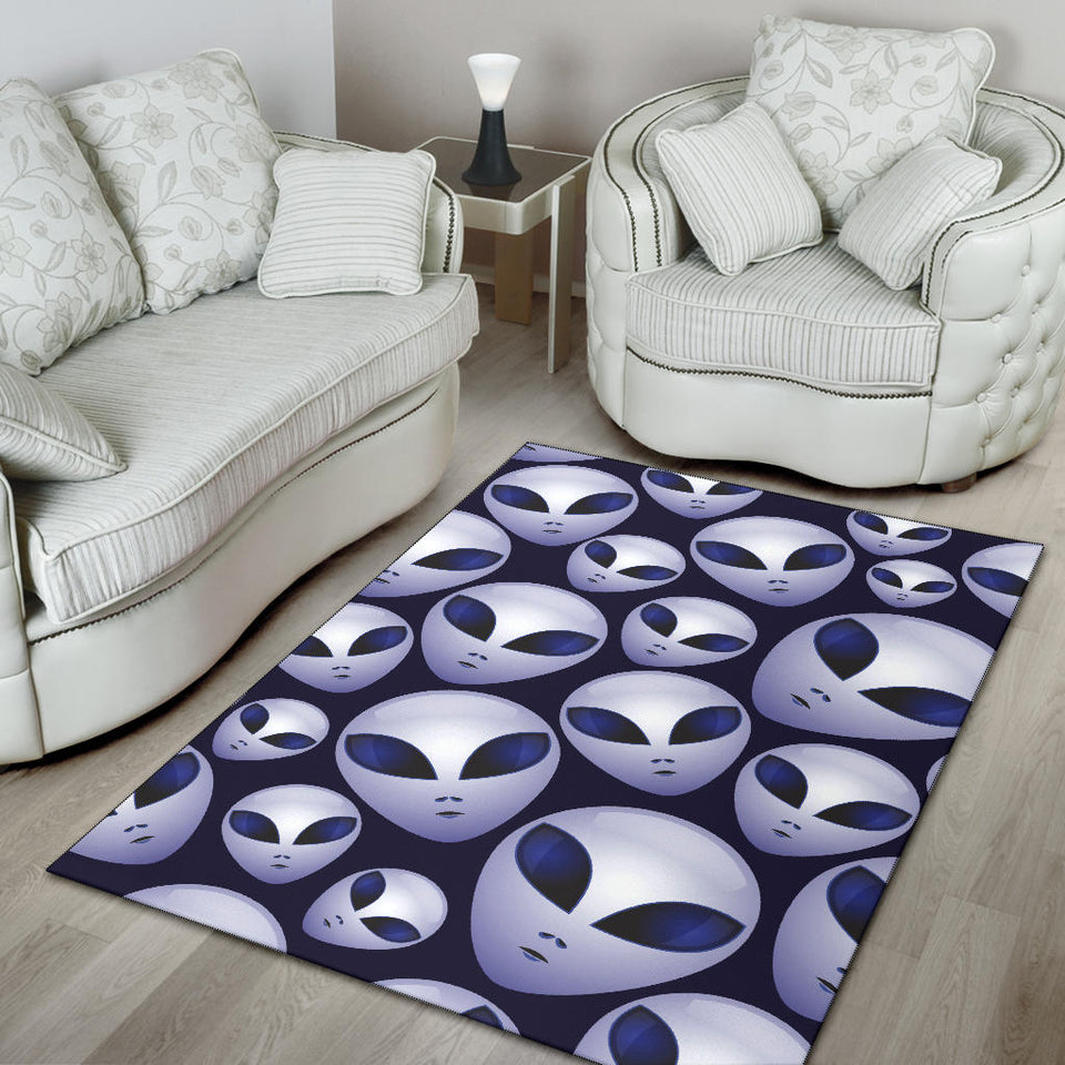 Alien Pattern Print Design 01 Area Rug