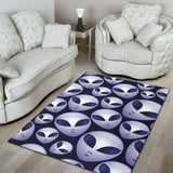 Alien Pattern Print Design 01 Area Rug