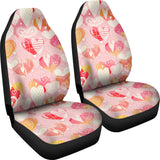 Hand Drawn Heart Design Pattern Universal Fit Car Seat Covers
