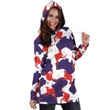 Kangaroo Australian Pattern Women'S Hoodie Dress