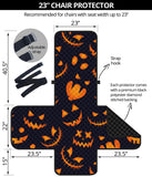 Halloween pattern Pumpkin background Chair Cover Protector