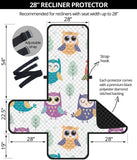 Cute owl pattern Recliner Cover Protector