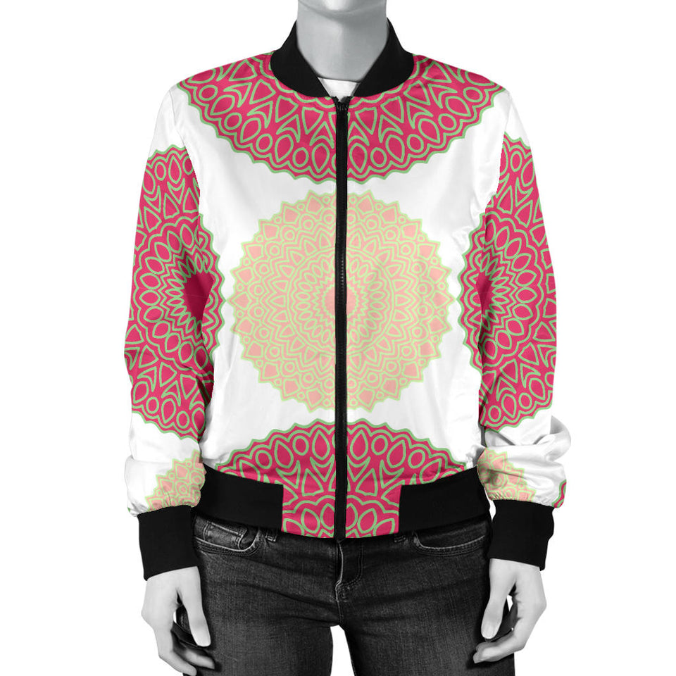 Circle Indian Pattern Women'S Bomber Jacket