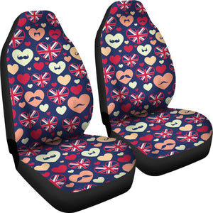 British Pattern Print Design 02 Universal Fit Car Seat Covers