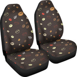 Coffee Bean Leave Pattern Universal Fit Car Seat Covers