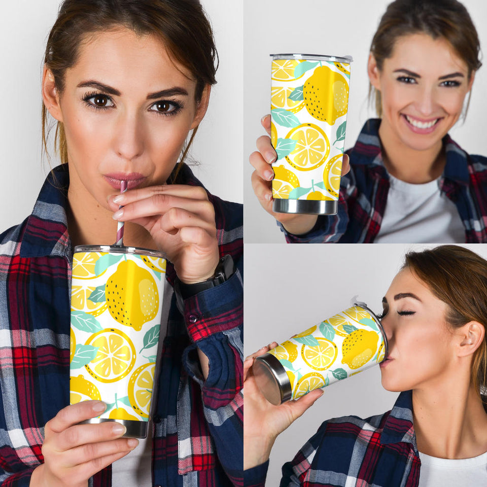 Lemon Design Pattern Tumbler