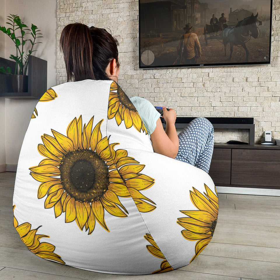 Sunflowers Design Pattern Bean Bag Cover