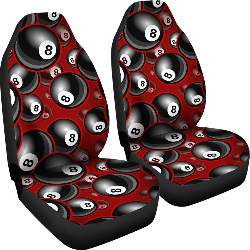 Billiard Ball Pattern Print Design 05 Universal Fit Car Seat Covers