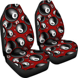 Billiard Ball Pattern Print Design 05 Universal Fit Car Seat Covers