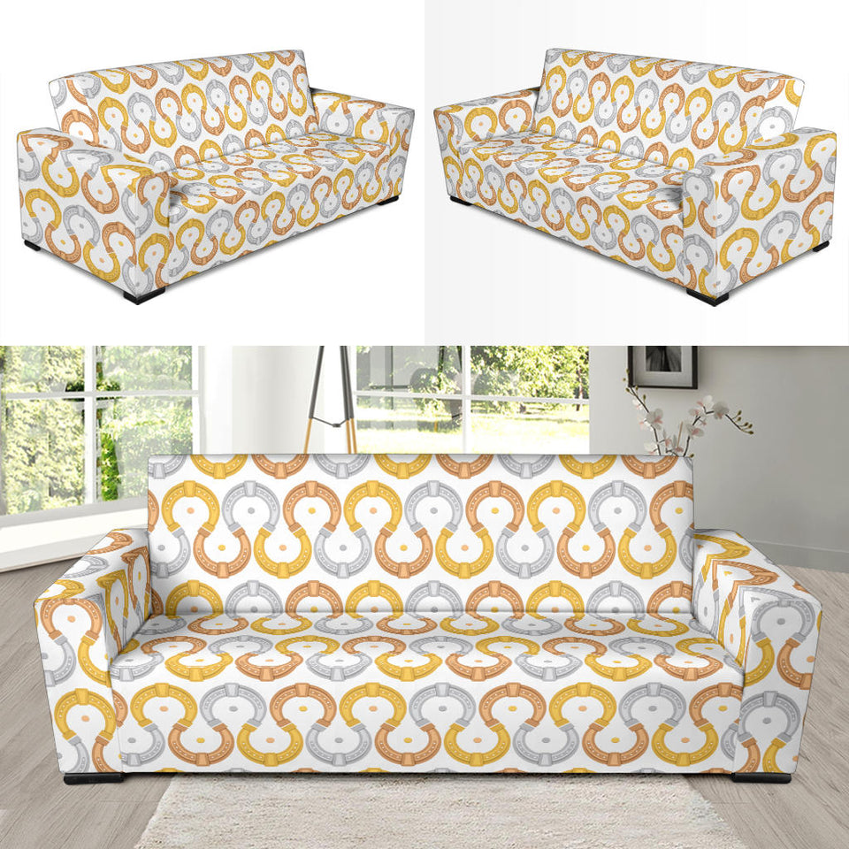 Horseshoes Pattern Print Design 03 Sofa Slipcover