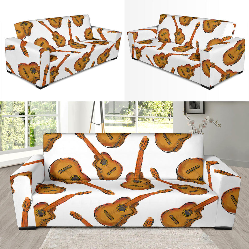 Paint Guitar Pattern Sofa Slipcover