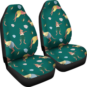 Kangaroo Leaves Pattern Universal Fit Car Seat Covers