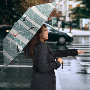 Crows Christmas Hat Scarf Umbrella