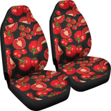 Tomato Black Background  Universal Fit Car Seat Covers