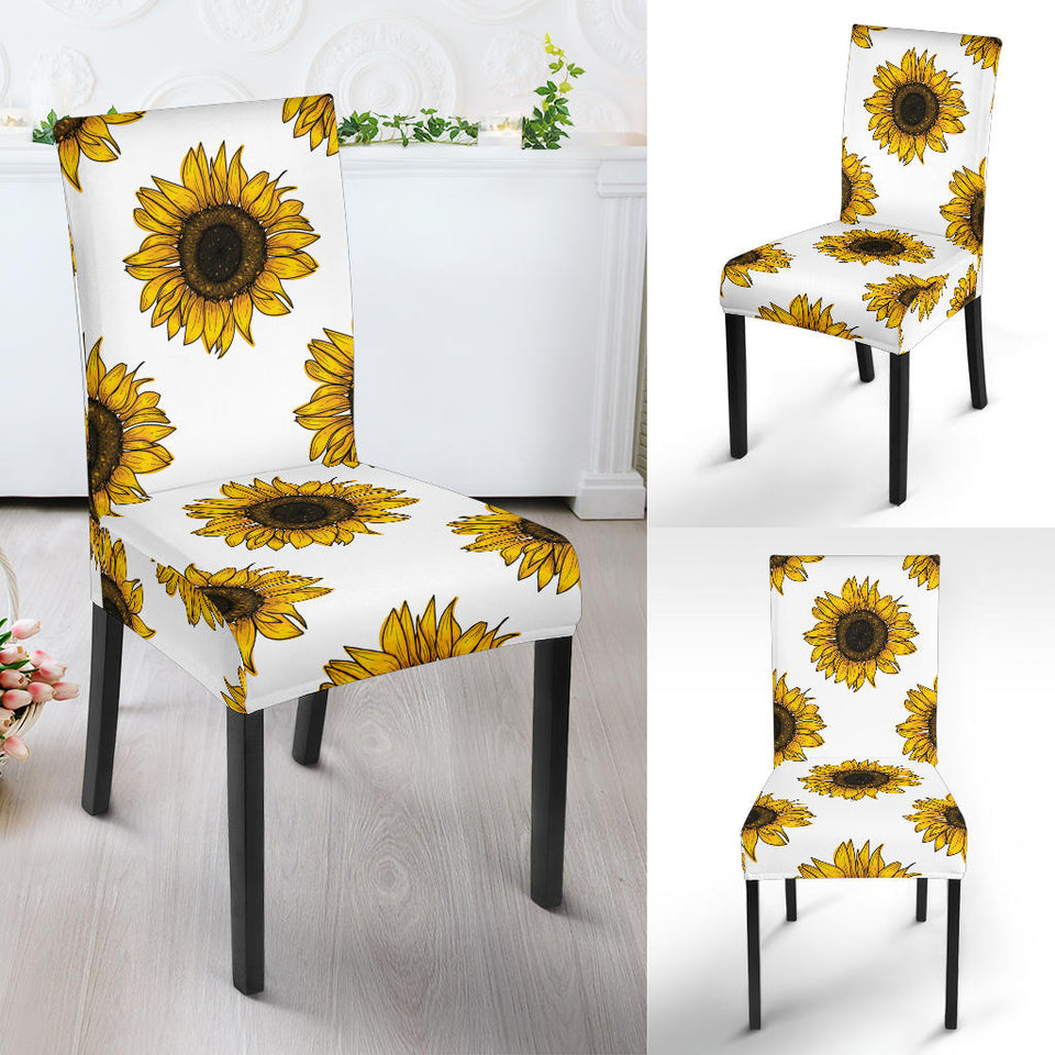 Sunflowers Design Pattern Dining Chair Slipcover