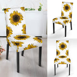 Sunflowers Design Pattern Dining Chair Slipcover