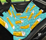 Beer Pattern Green Background Dog Car Seat Covers