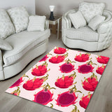 Dragon Fruits Design Pattern Area Rug