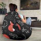 Fox Sleeping Fox Pattern Bean Bag Cover