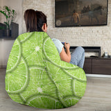 Slices Of Lime Pattern Bean Bag Cover