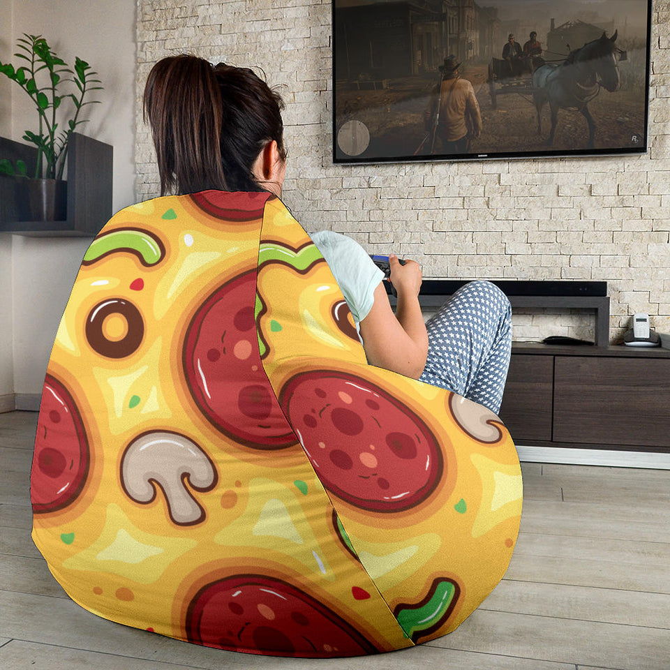 Pizza Texture Pattern Bean Bag Cover