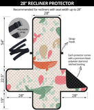 Cute whale pattern Recliner Cover Protector