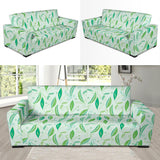 Green Peas Pattern Print Design 01 Sofa Slipcover