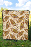 Corn Pattern Print Design 03 Premium Quilt