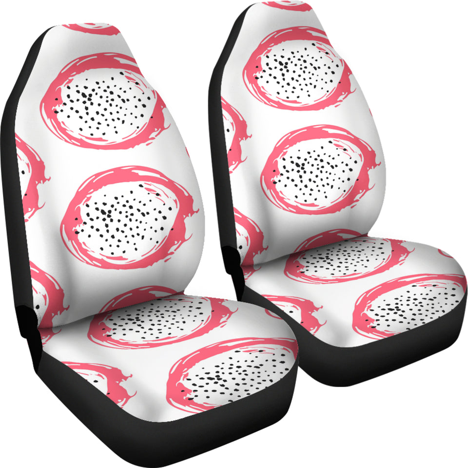 Hand Drawn Dragon Fruit Universal Fit Car Seat Covers