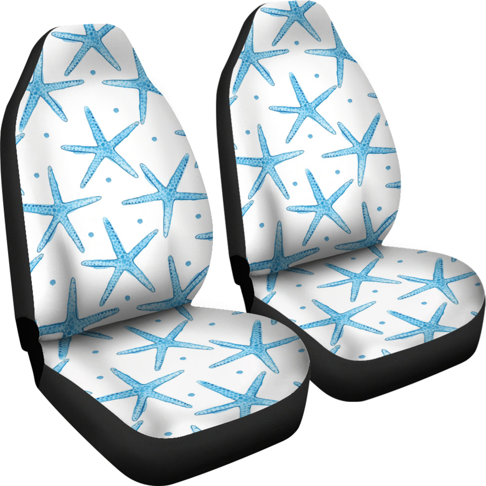 Watercolor Starfish Pattern  Universal Fit Car Seat Covers