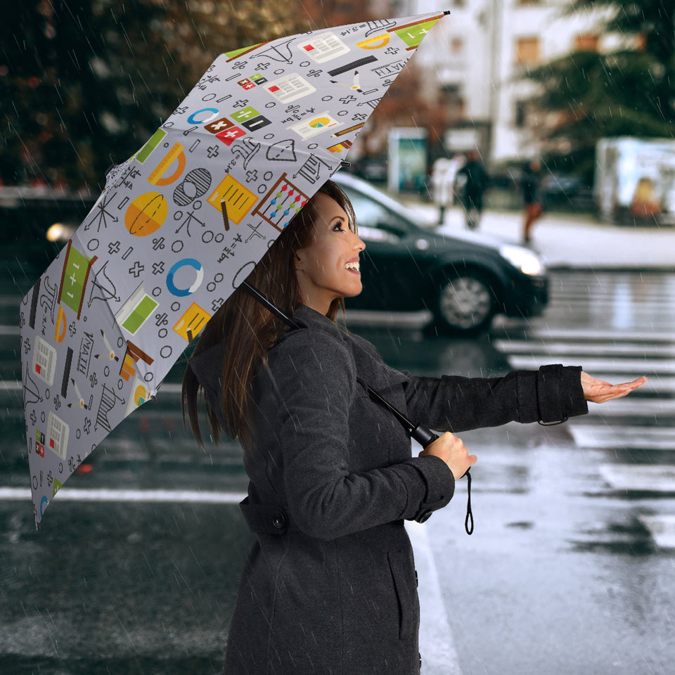 Math Pattern Print Design 04 Umbrella