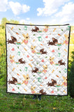 Cute Chihuahua Puppie Pattern Premium Quilt