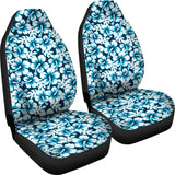 Hibiscus Pattern Print Design 04 Universal Fit Car Seat Covers