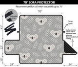 Cute koala leaves pattern Sofa Cover Protector