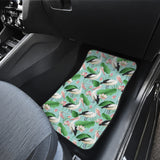 Pelican Pattern Print Design 01 Front and Back Car Mats