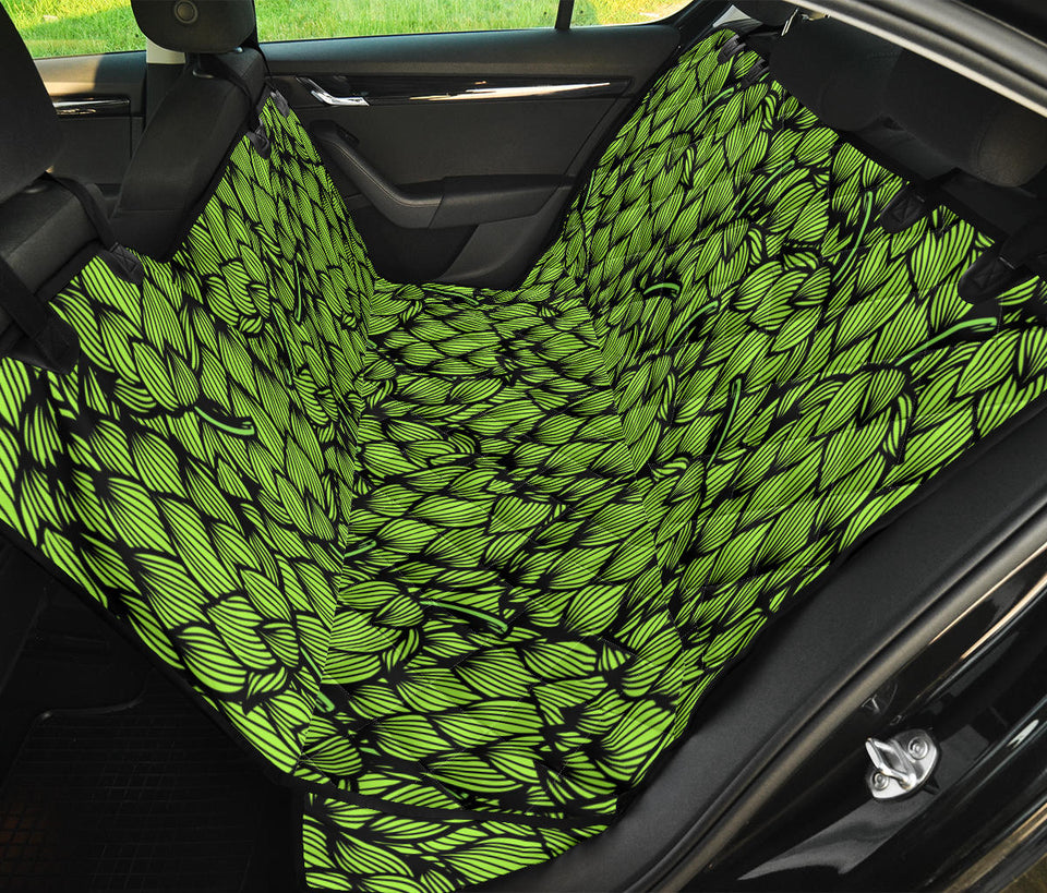 Green Hop Pattern Dog Car Seat Covers